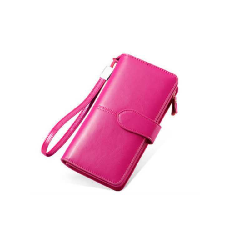 Korea กระเป๋าสตางค์ใบยาว กระเป๋าเงินผู้หญิง กระเป๋าสตางค์ ผู้หญิง รุ่น N0-88(สีน้ำตาล)