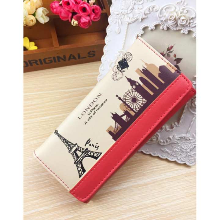Korea กระเป๋าสตางค์ใบยาว กระเป๋าสตางค์ ของผู้หญิงรุ่นParis