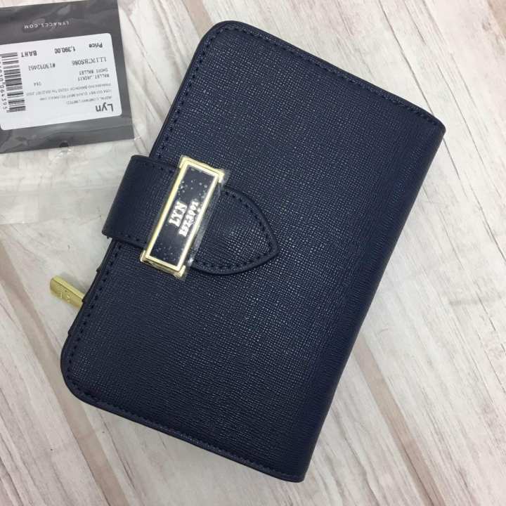 LYN Jackie Short Wallet (Navy Blue)