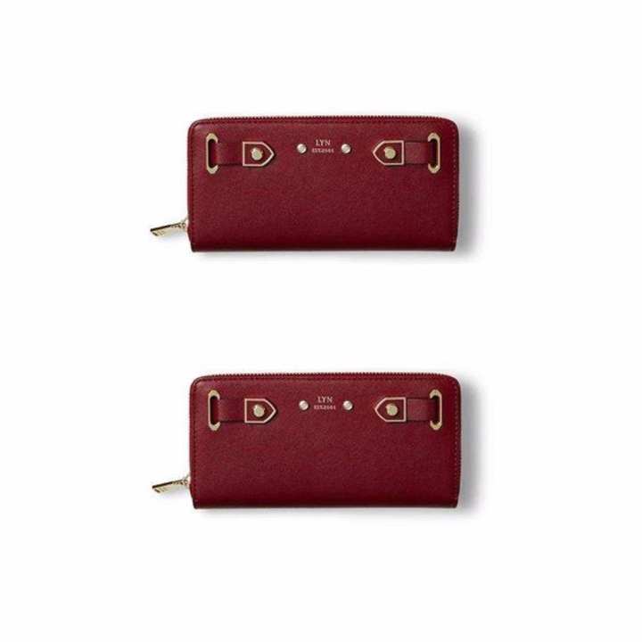 LYN MIRA LONG WALLET (Maroon)