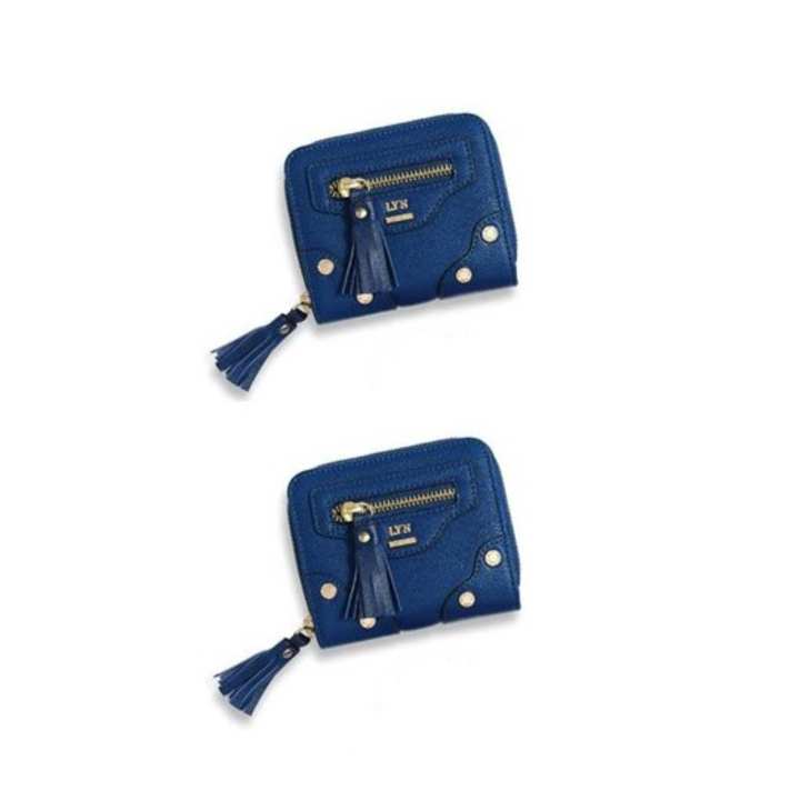 LYN REFLECTION SS Short Wallet (สีกรม)