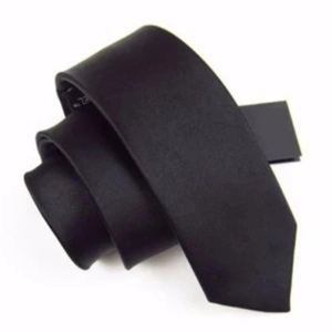 สินค้า Mahkazi เนคไท(100% Silk)สีดำ หน้ากว้าง5 cm. เนคไทสีดำทรงสลิม(Slim) เนคไทผู้ชาย เนคไทสำหรับผู้ชาย Black necktie รุ่นNTDBL5 (สีดำ)