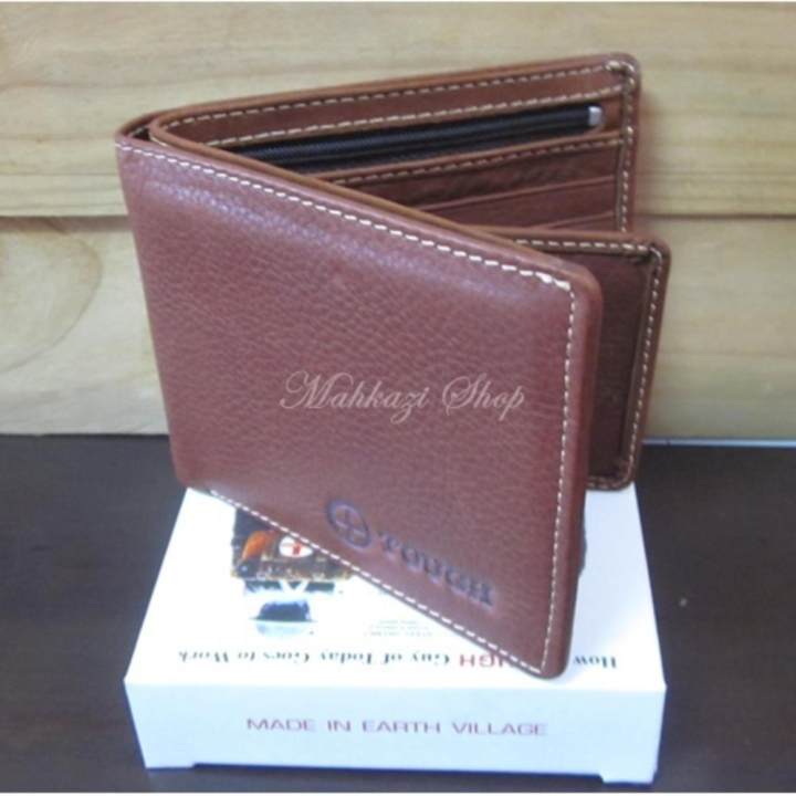 Mahkazi กระเป๋าสตางค์หนังชามัวร์(หนังวัวแท้100%)+(กล่อง) กระเป๋าหนังแท้ทรงสั้น กระเป๋าหนังแท้ กระเป๋าสตางค์หนังแท้TOUGH กระเป๋าสตางค์ กระเป๋าตังค์ กระเป๋าสตางค์ผู้ชาย กระเป๋าเงิน กระเป๋าใส่เงิน รุ่นTOUGH260-1