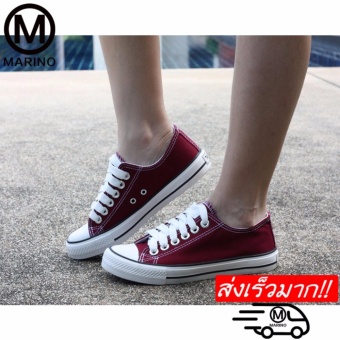 Marino รองเท้าผ้าใบผู้หญิง รุ่น A001 - สีเลือดนก Marino รองเท้าผ้าใบผู้หญิง รุ่น A001 - สีเลือดนก
