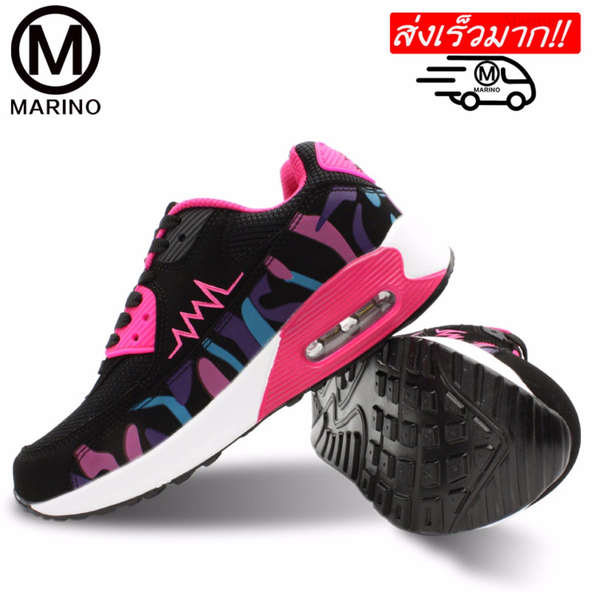 Marino รองเท้าผ้าใบ รองเท้าผ้าใบแฟชั่นผู้หญิง No.A020 – Rose