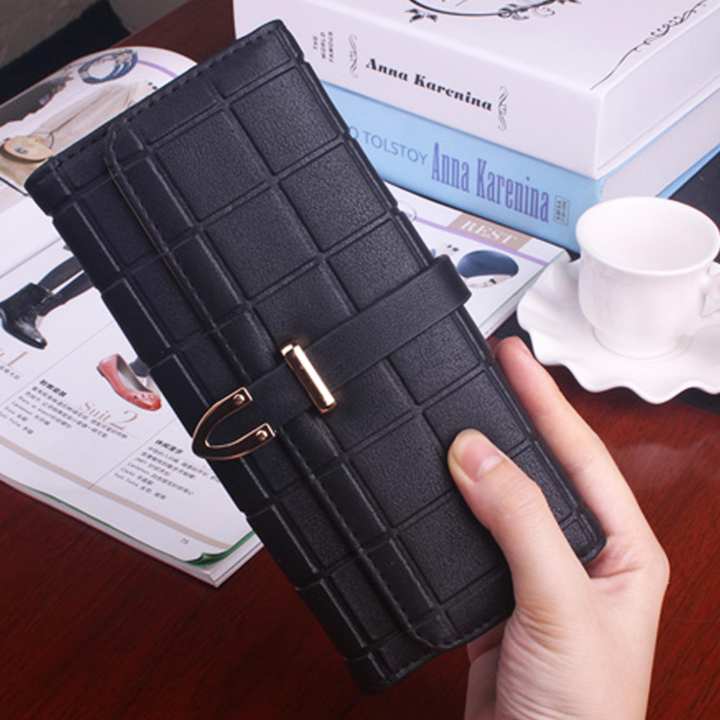 Maylin Bags กระเป๋าสตางค์ใบยาว ผู้หญิง กระเป๋าสตางค์น่ารัก กระเป๋าเงินผู้หญิง รุ่น MW-026 (สีดำ)