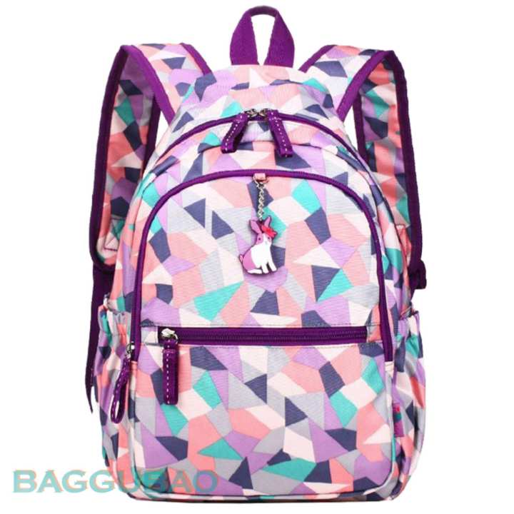 Momogirl กระเป๋าเป้ เป้สะพายหลัง ผู้หญิง กันน้ำ รุ่น M5195 (Purple)