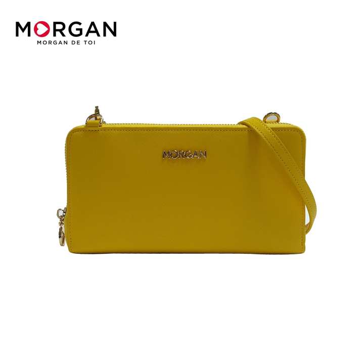 Morgan bags กระเป๋าสตางค์หนังแท้พร้อมสายสะพายข้าง รุ่น Graze 01