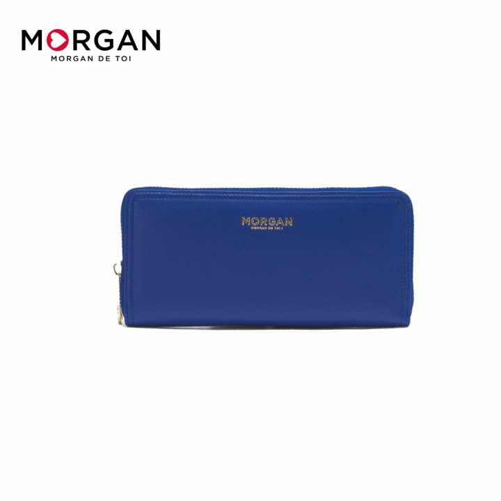 Morgan กระเป๋าสตางค์หนังแท้ รุ่น MATTIE 01 (BLUE) สีน้ำเงิน