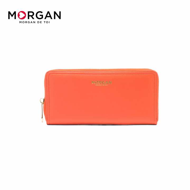 Morgan กระเป๋าสตางค์หนังแท้ รุ่น MATTIE 01 (ORANGE)