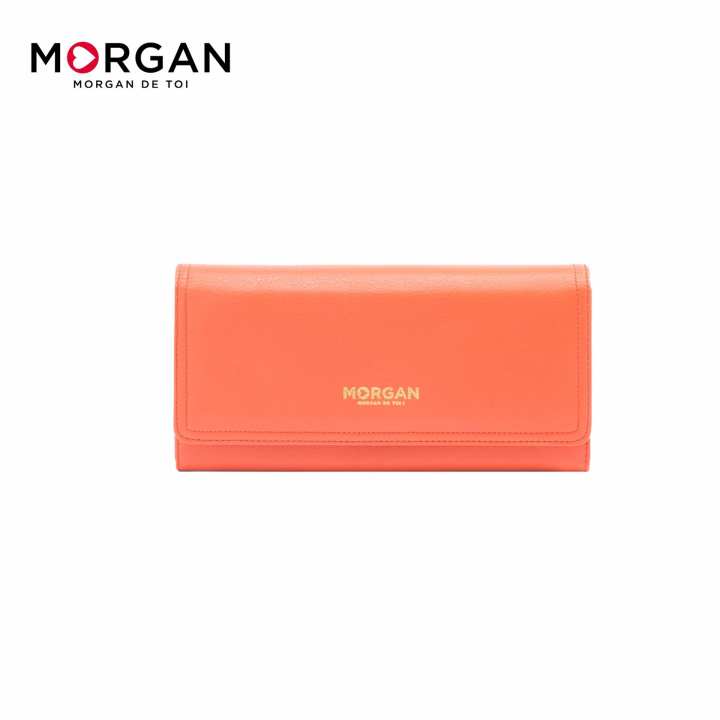 Morgan กระเป๋าสตางค์หนังแท้ MATTIE 02 (ORANGE)