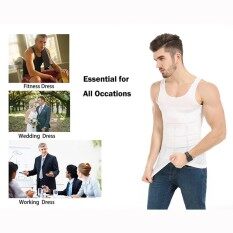 New Invisible Body Shaper Men Bodysuit Slimming Undershirts Elastic Sculpting Vest Abdomen Slim Tummy Waist Magic Compression Muscle Girdle Tightly Fitted Undershirt Hot Sales(int:s)