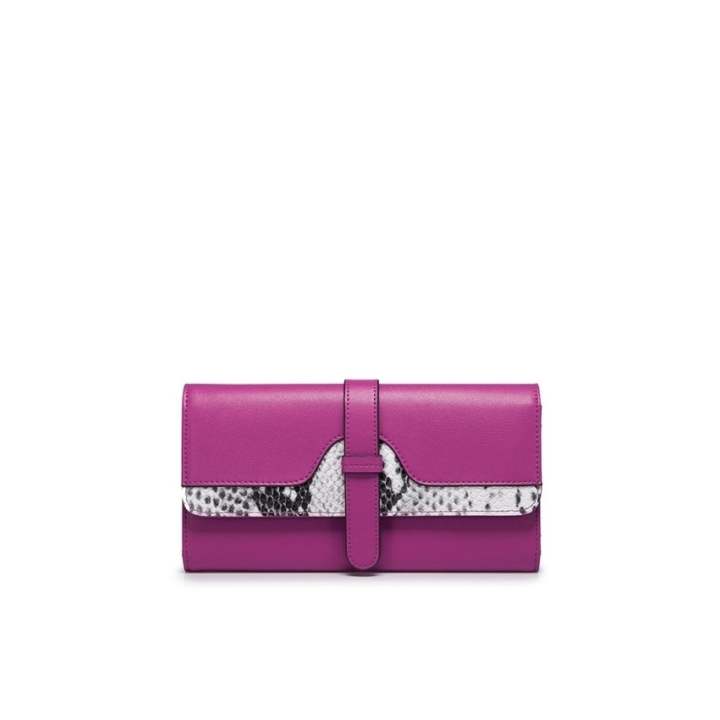 hot pink snakeskin purse