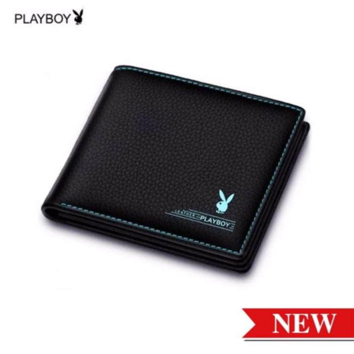 PLAYBOY กระเป๋าสตางค์หนังคุณภาพ (สีดำ)