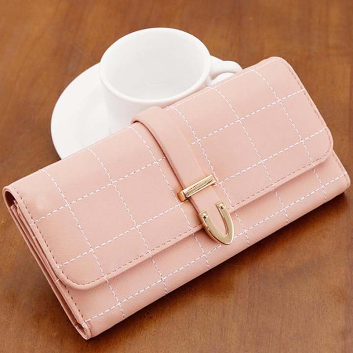 RN Bags กระเป๋าเงินผู้หญิง กระเป๋าสตางค์ ใบยาว กระเป๋าสตางค์ตามวันเกิด รุ่น RW-030 (สีชมพู)