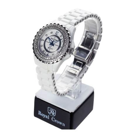 Royal Crown นาฬิกาข้อมือ - รุ่น 3821L สีขาว