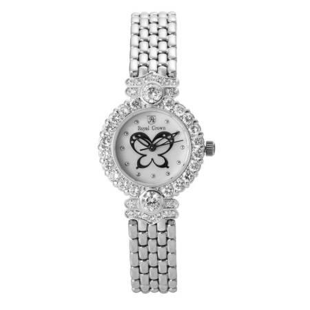 Royal Crown นาฬิกาข้อมือ รุ่น 3844 - สีเงิน