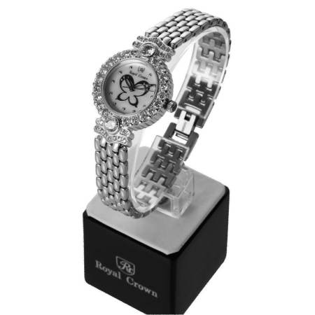 Royal Crown นาฬิกาข้อมือ รุ่น 3844 - สีเงิน