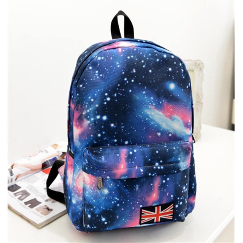 Ruyuan กระเป๋าเป้สะพายหลัง กระเป๋าลายกราฟฟิก ฟรุ้งฟริ้ง รุ่นF-10016 (Blue) Ruyuan กระเป๋าเป้สะพายหลัง กระเป๋าลายกราฟฟิก ฟรุ้งฟริ้ง รุ่นF-10016 (Blue)