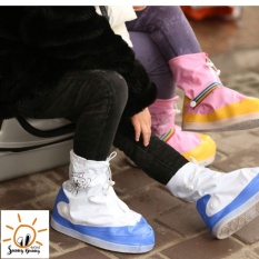 SunnyBunny ถุงคลุมรองเท้ากันน้ำ กันฝน KID BLUE สีฟ้า L : EU 32-33