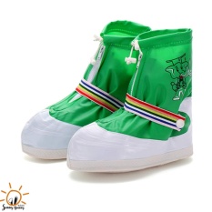 SunnyBunny ถุงคลุมรองเท้ากันน้ำ กันฝน KID Green สีเขียว