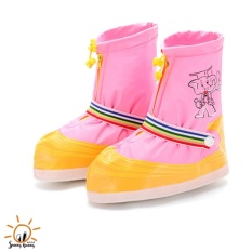 SunnyBunny ถุงคลุมรองเท้ากันน้ำ กันฝน KID Pink สีชมพู 
