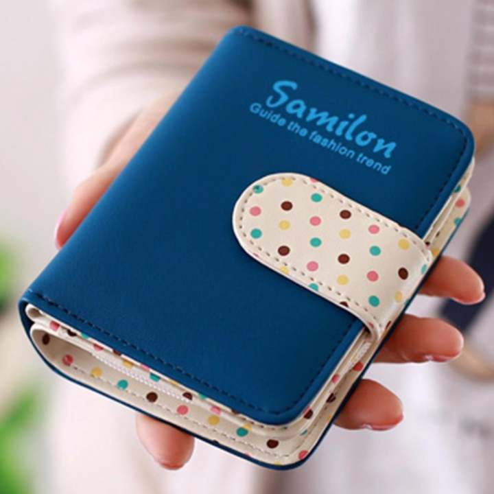 Trusty กระเป๋าเงินผู้หญิง กระเป๋าสตางค์ผู้หญิง สวยน่ารัก รุ่น Somlloh 152X - Blue