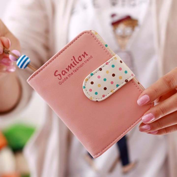 Trusty กระเป๋าเงินผู้หญิง กระเป๋าสตางค์ผู้หญิง สวยน่ารัก รุ่น Somlloh 152X - Pink
