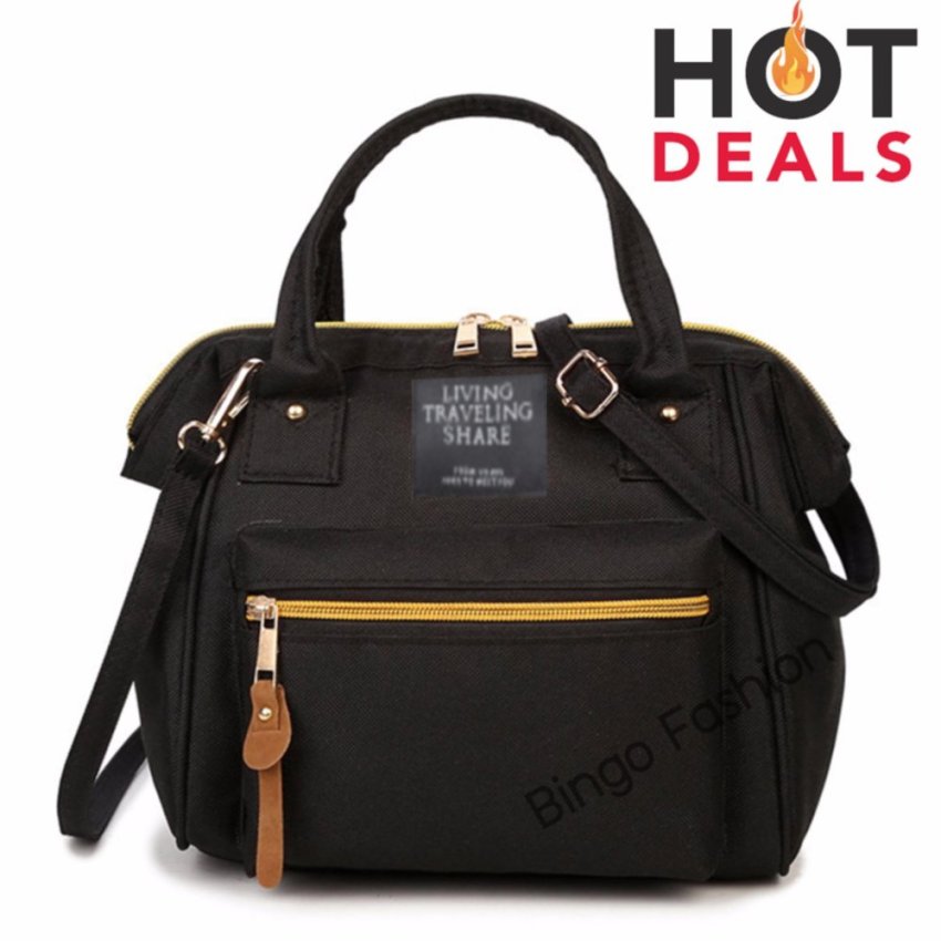 Wonderful Bingo fashion Japan Women Bag กระเป๋าสะพายข้างสำหรับผู้หญิง (Black) Wonderful Bingo fashion Japan Women Bag กระเป๋าสะพายข้างสำหรับผู้หญิง (Black)