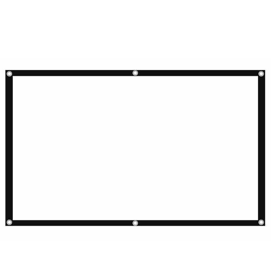 manual projector screen จอโปรเจคเตอร์ จอพับโปรเจคเตอร์ แบบพกพา สีขาว แบบแขวนติดผนัง จอผ้าโปรเจคเตอร์ ขนาด 100 นิ้ว 16:9 / 120 นิ้ว 16:9 หน้าจอโปรเจ็กเตอร์ Simpledream