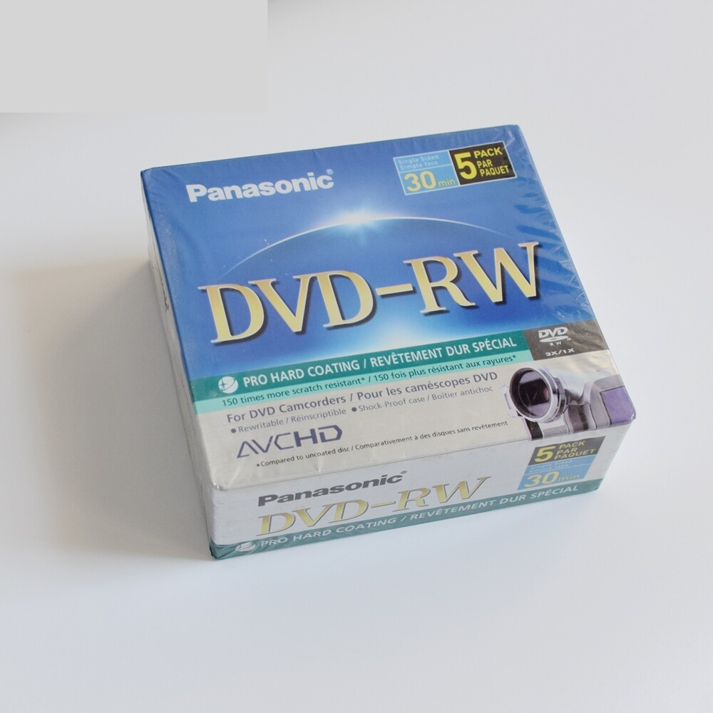 Panasonic Mini 3 (8cm) DVD-RW Disque Réinscriptible 30min 1.4G