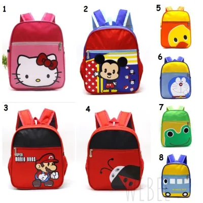 READY STOCK😘WEBEE Kindergarten School Backpack Cartoon Beg Sekolah Cute Bag