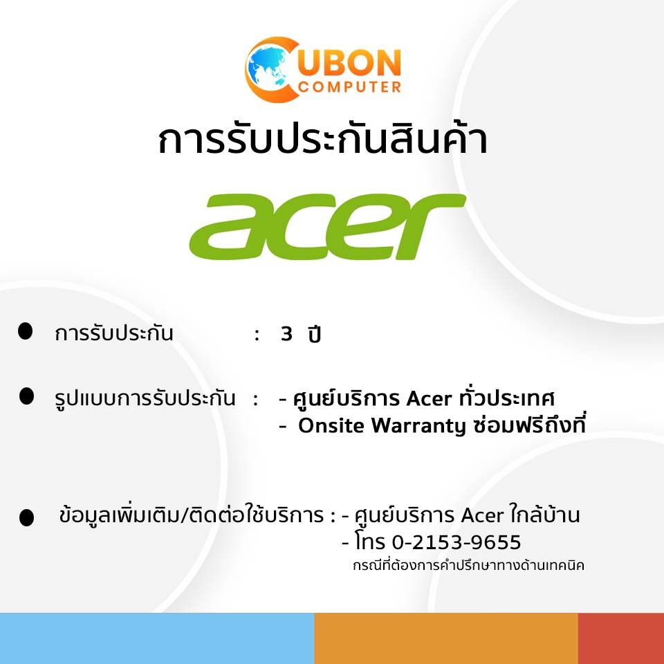 NOTEBOOK (โน๊ตบุ๊ค) ACER ASPIRE A715-42G-R7RS Windows 10 Home ลิขสิทธิ์แท้ ประกันศูนย์ Acer 3 ปี ทั่วประเทศ