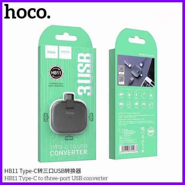 Hoco HB11 USB Hub สำหรับ Port การเชื่อมต่อแบบ Type-C ต่อพ่วงกับอุปกรณ์ USB ได้ถึง 3 ช่อง โปรโมชั่นสุดคุ้ม โค้งสุดท้าย