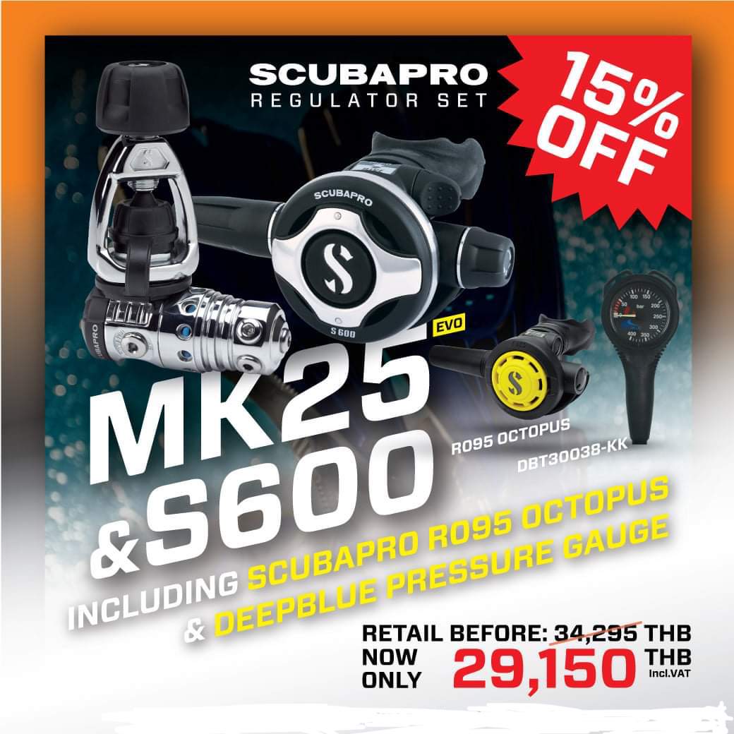 Scuba Pro MK25EVO S600+ OCTUPUS R095+ MINI 2K SPG