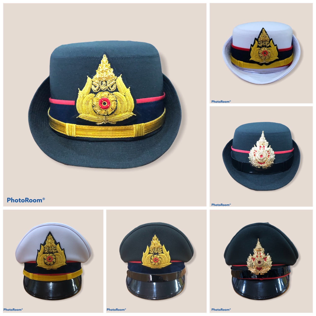 หมวกหม้อตาลนายทหารประทวนและสัญญาบัตรทหารบกชาย-หญิง