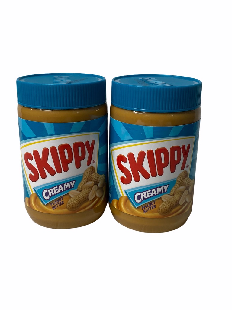 SKIPPY เนยถั่ว Peanut Butter CREAMY สีฟ้า!! 1SETCOMBO/จำนวน 2 ขวด/บรรจุปริมาณ 530g ราคาพิเศษ สินค้าพร้อมส่ง