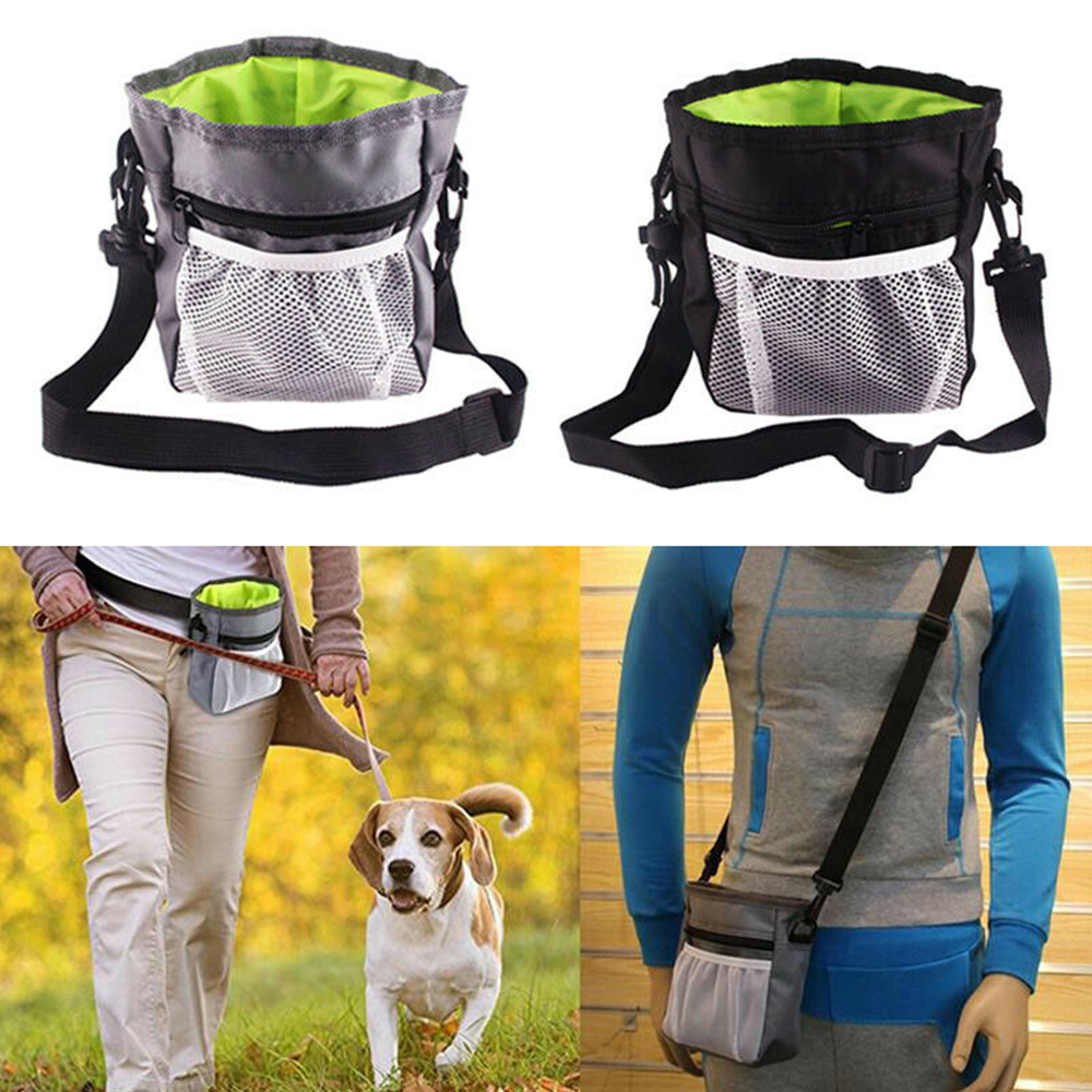 OWMXZL ใหม่เดินน้ำหนักเบาแบบพกพาฝึกสุนัขกระเป๋า Treat การฝึกอบรมกระเป๋ากระเป๋าสัตว์เลี้ยงอาหารของน่าทานขนมกระเป๋า