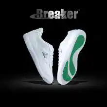 ภาพขนาดย่อของสินค้ารองเท้าBreaker รองเท้าผ้าใบหนัง รองเท้านักเรียนชาย รองเท้านักเรียนหญิง รองเท้าผูกเชือก รองเท้าหนังสีดำ สีขาว Breaker แท้ รุ่น BK-30