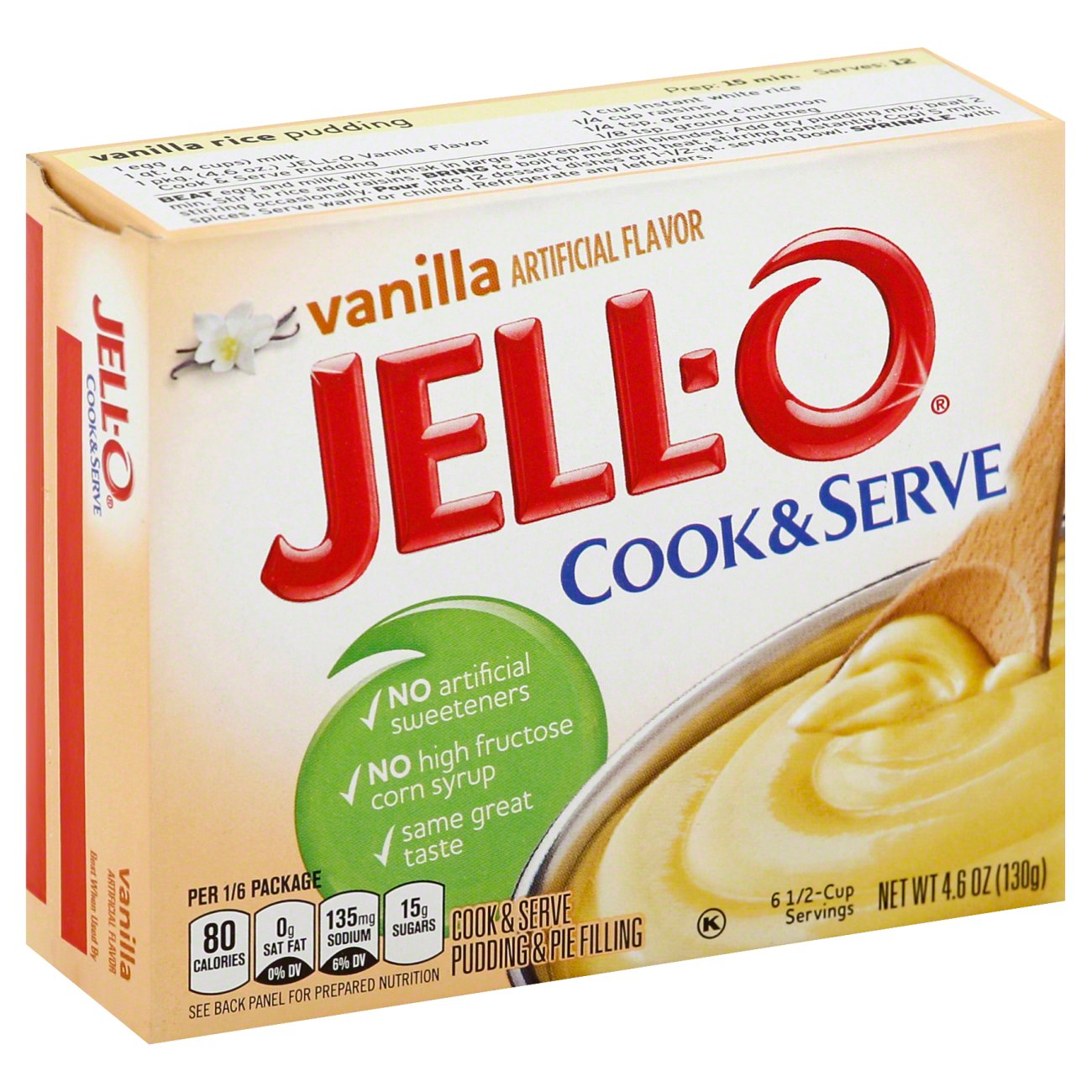 พุดดิ้ง ออริจินอล พุดดิ้ง วานิลี น้ำหนัก 130 กรัม Makes : 12 servings Pudding-vanilla Flavour by Jello Brand  นำเข้าจากอเมริกา อร่อยง่ายๆ สำหรับทำขนมพุดดิ้ง รสวานิลลา เป็นขนมหวานเพื่อสุขภาพ ควบคุมน้ำหนัก เติมผลไม้ สตอรเบอร์รี่ ส้ม น้ำหนักสุทธิ 3 x 37 กรัม