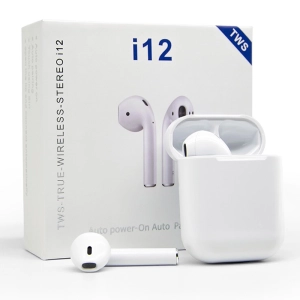 สินค้า Haixu i12 ชุดหูฟังไร้สาย 2 ทิศทางพร้อมเคส Blth V5.0 + DER
