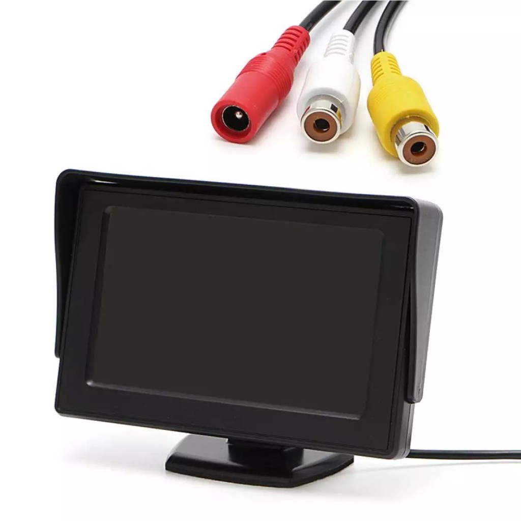 เครื่องเสียงรถยนต์ จอมอนิเตอร์ TFT LCD 4.3 นิ้ว เป็นแบบตั้ง ติดคอนโซลหรือกระจกได้ ต่อกล้องมองหลัง หรือ ดูทีวีดิจิตอลได้