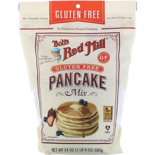 แป้งสำหรับทำแพนเค้ก ?แพนเค้ก มิกซ์ กลูเตน ฟรี ? (ตราบ๊อบส เรด มิลล์) สินค้าพรีเมี่ยม จากอเมริกา น้ำหนัก 680 กรัม Bob's Red Mill Pancake Mix Gluten Free