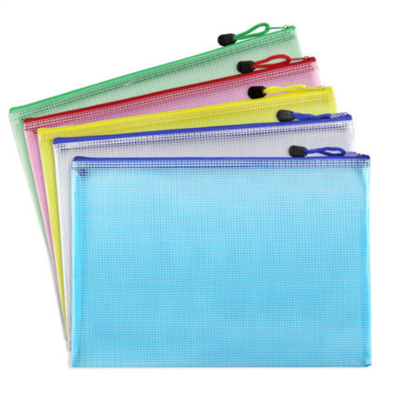 1Pcs A3 A4 A5 A6 Waterproof Plastic Zipper Paper File Folder Book ...