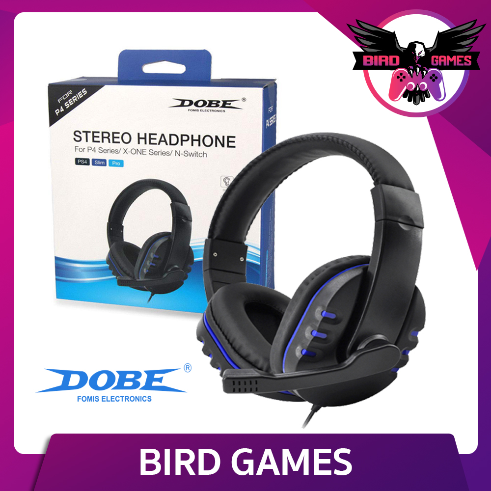 หูฟัง เครื่อง PS4 Dobe Stereo Headphone [หูฟัง] [หูฟัง Dobe] [Headset] [Dobe Headset] [หูฟัง ps4] [ps4 pro] [Ps4 Slim]