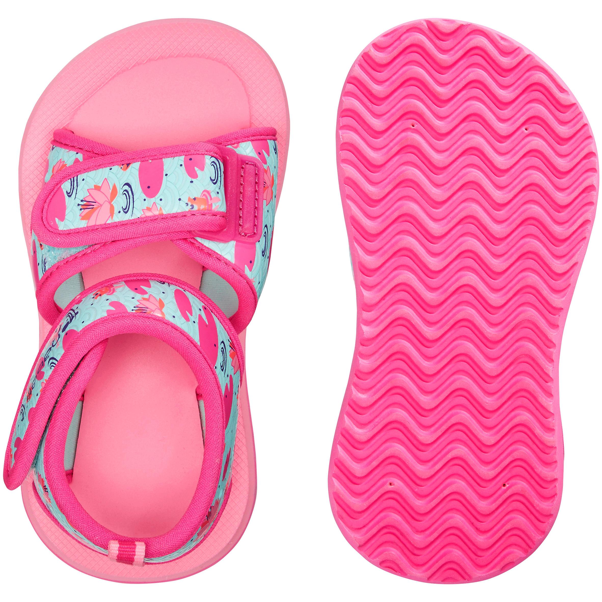 [ด่วน!! โปรโมชั่นมีจำนวนจำกัด] รองเท้าแตะเดินริมสระสำหรับเด็กเล็กรุ่น PICOLA SSP 100 (สีชมพู FLAMINGO) สำหรับ ว่ายน้ำ