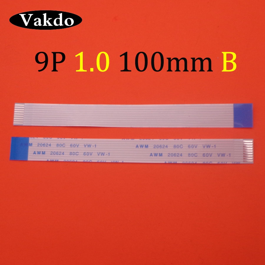 1pc 9pin FFC FPC flat flexible cable 1.0mm pitch 9 pin type B Length