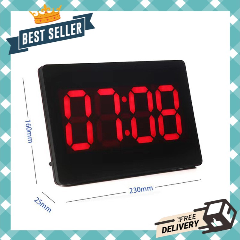นาฬิกาแขวนดิจิตอล 45x22x3cm LED DIGITAL CLOCK นาฬิกาแขวน นาฬิกาตั้งโต๊ะ นาฬิกาติดผนัง นาฬิกาแขวนผนัง นาฬิกาดิจิตอล หน้าจอแสดงเป็นตัวเลข แสดงผล เป็น วัน , วันที่ , เดือน , ปี และ อุณหภูมิ