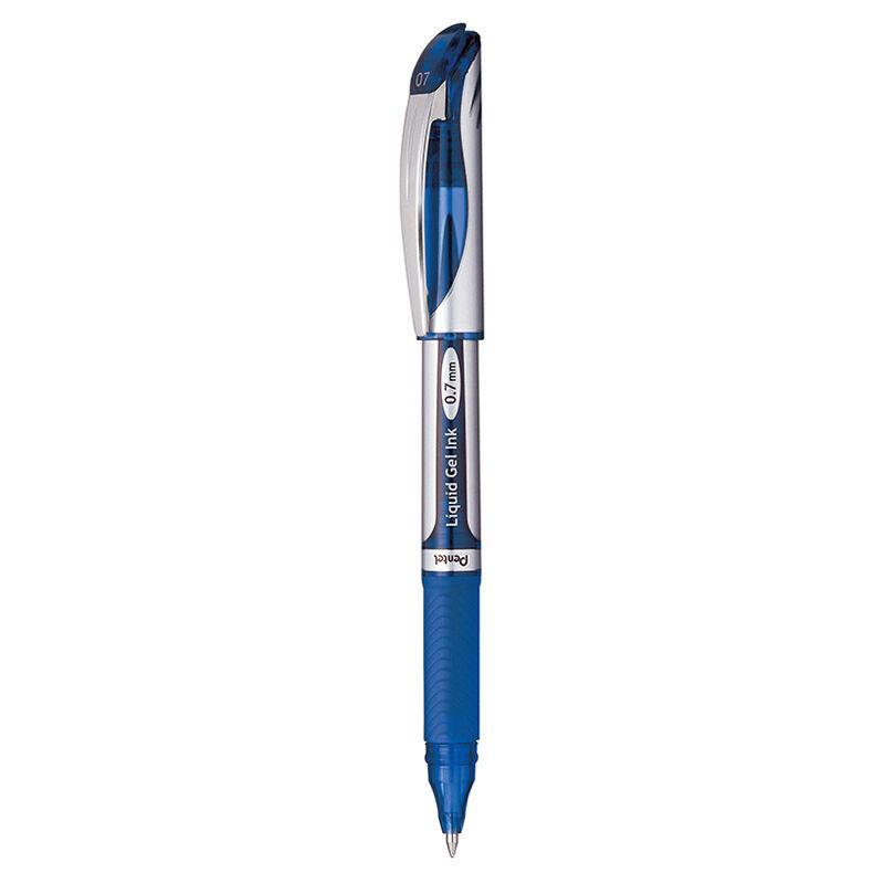 Electro48 เพนเทล ปากกาหมึกเจล รุ่น Energel BL57-C ขนาด 0.7 มม. ด้ามสีเงิน หมึกเจลสีน้ำเงิน