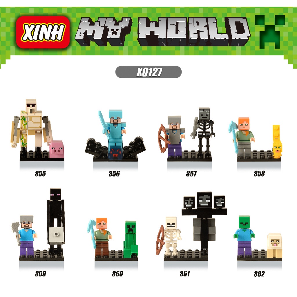 【chất lượng cao】Đồ chơi lego Minecraft mini cho trẻ em
